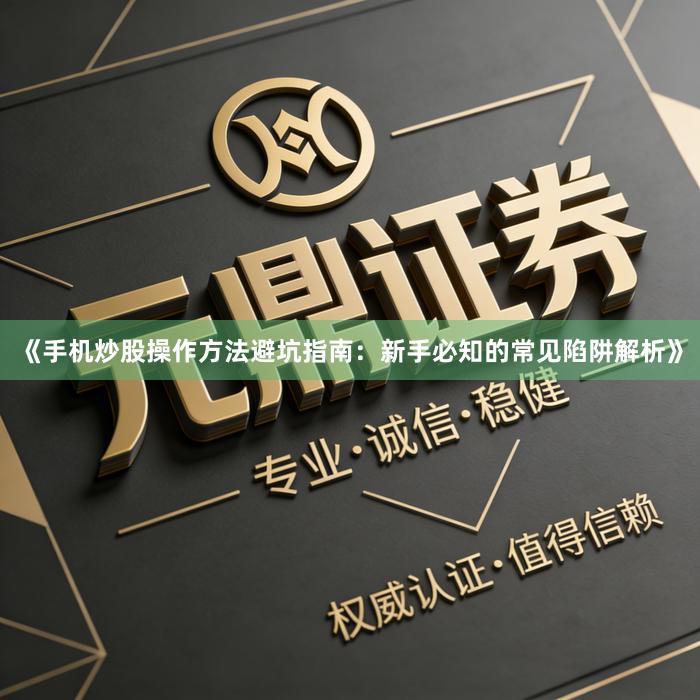 《手机炒股操作方法避坑指南:新手必知的常见陷阱解析》