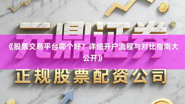 《股票交易平台哪个好？详细开户流程与对比指南大公开》