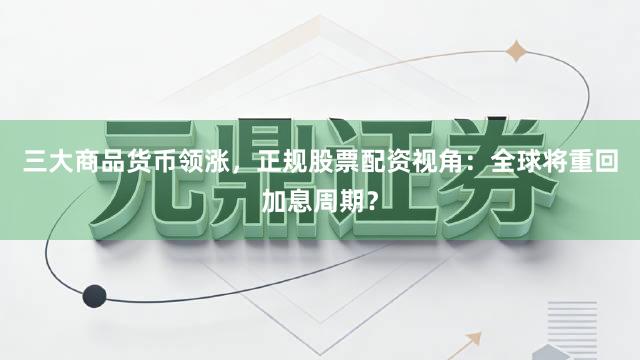 三大商品货币领涨，正规股票配资视角：全球将重回加息周期？