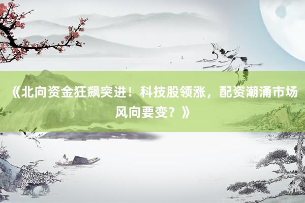 《北向资金狂飙突进！科技股领涨，配资潮涌市场风向要变？》