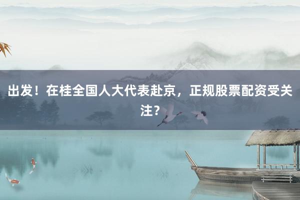 出发！在桂全国人大代表赴京，正规股票配资受关注？