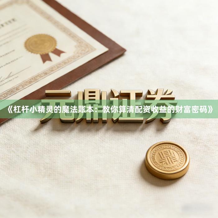 《杠杆小精灵的魔法账本：教你算清配资收益的财富密码》