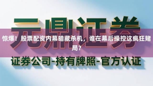 惊爆！股票配资内幕暗藏杀机，谁在幕后操控这疯狂赌局？