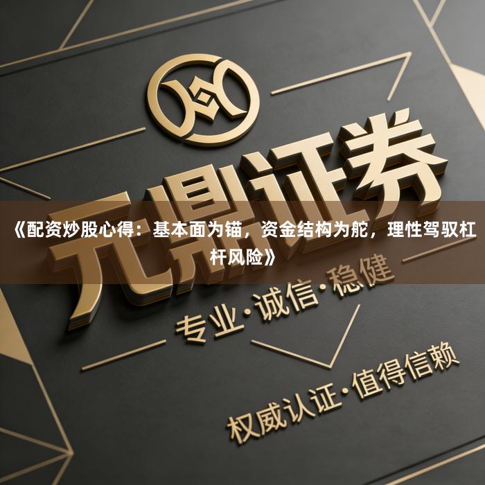 《配资炒股心得：基本面为锚，资金结构为舵，理性驾驭杠杆风险》
