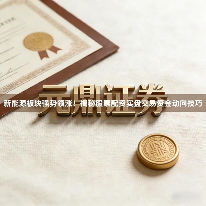 新能源板块强势领涨！揭秘股票配资实盘交易资金动向技巧