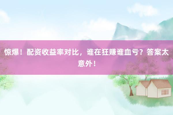 惊爆！配资收益率对比，谁在狂赚谁血亏？答案太意外！
