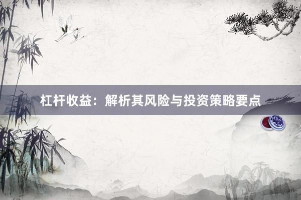 杠杆收益：解析其风险与投资策略要点
