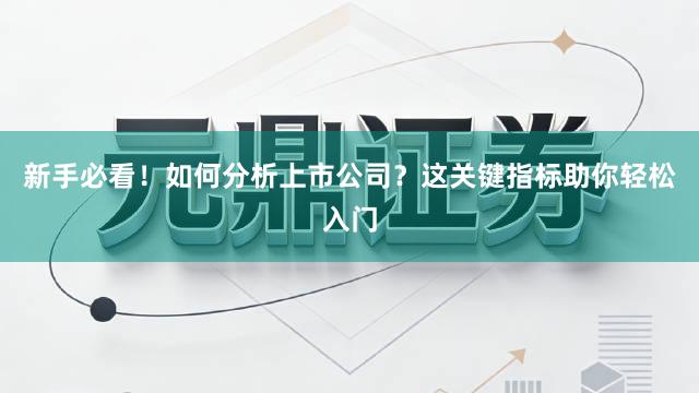 新手必看！如何分析上市公司？这关键指标助你轻松入门