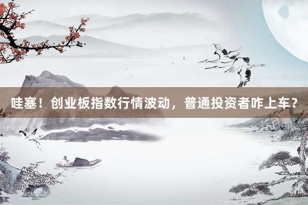哇塞！创业板指数行情波动，普通投资者咋上车？